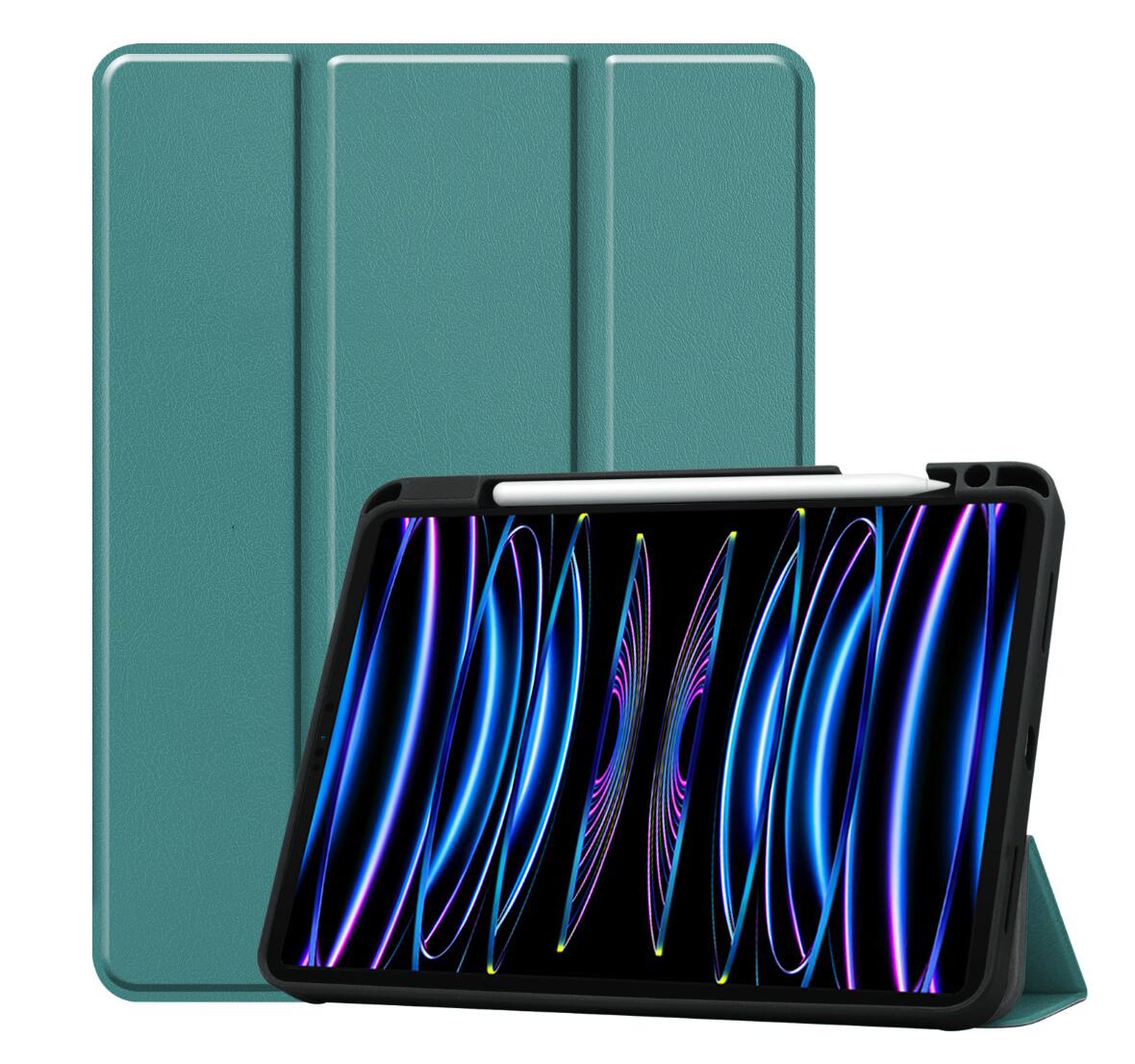 Soft TPU Combo Leather Apple iPad Pro 11 (2022) Case Tri-fold Stand