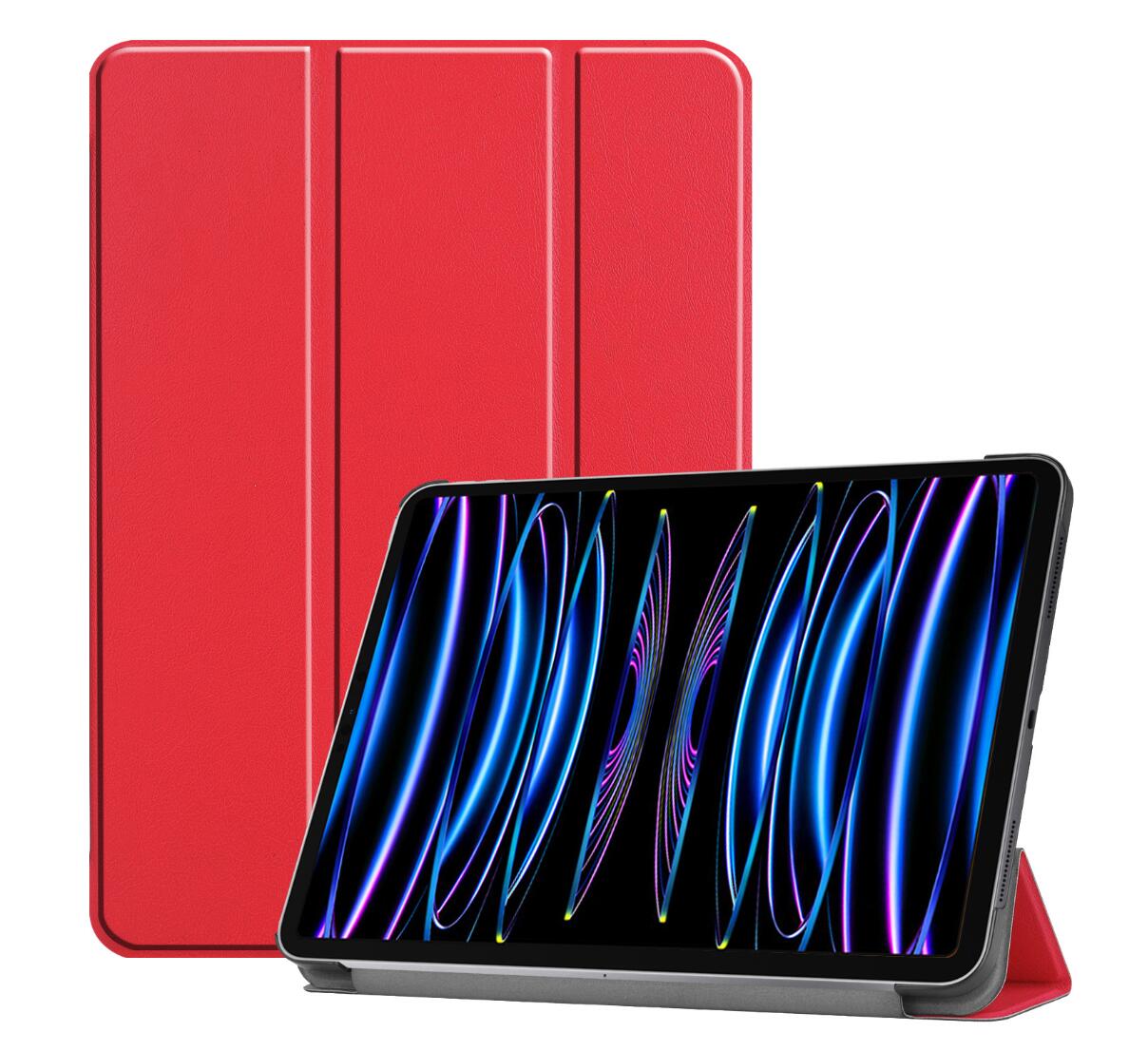 Tri-fold Caster Leather Apple iPad Pro 11 (2022) Case Hard Shell Slim