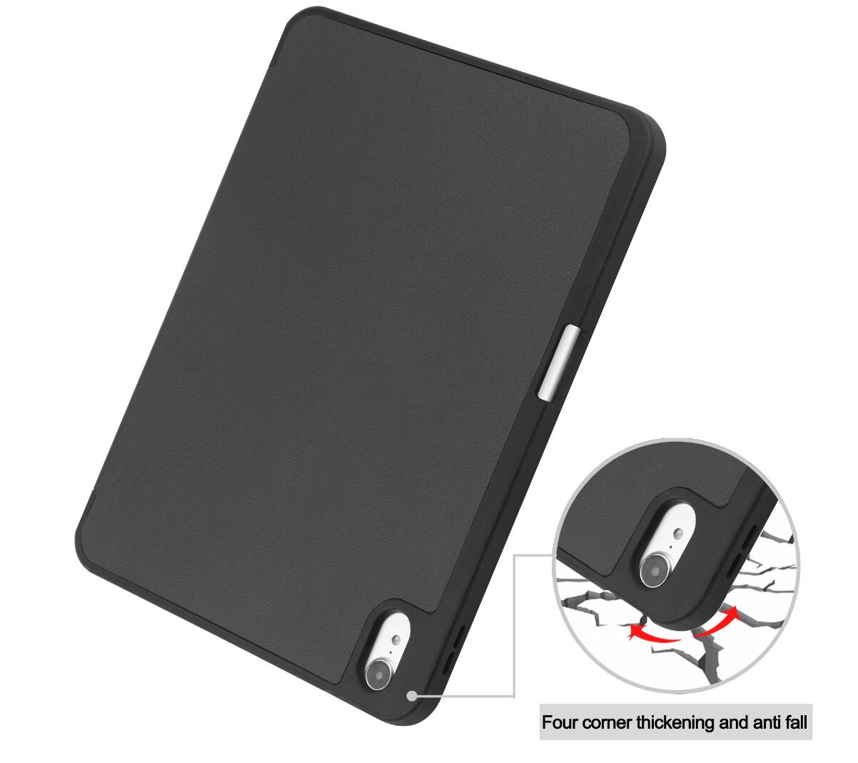 Soft TPU Combo Leather Apple iPad 10 Case Tri-fold Stand