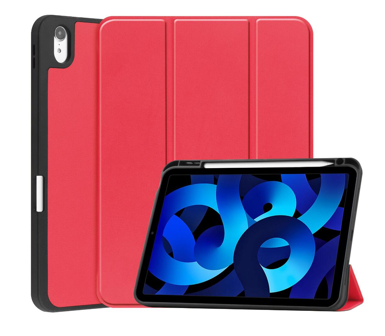 Soft TPU Combo Leather Apple iPad 10 Case Tri-fold Stand