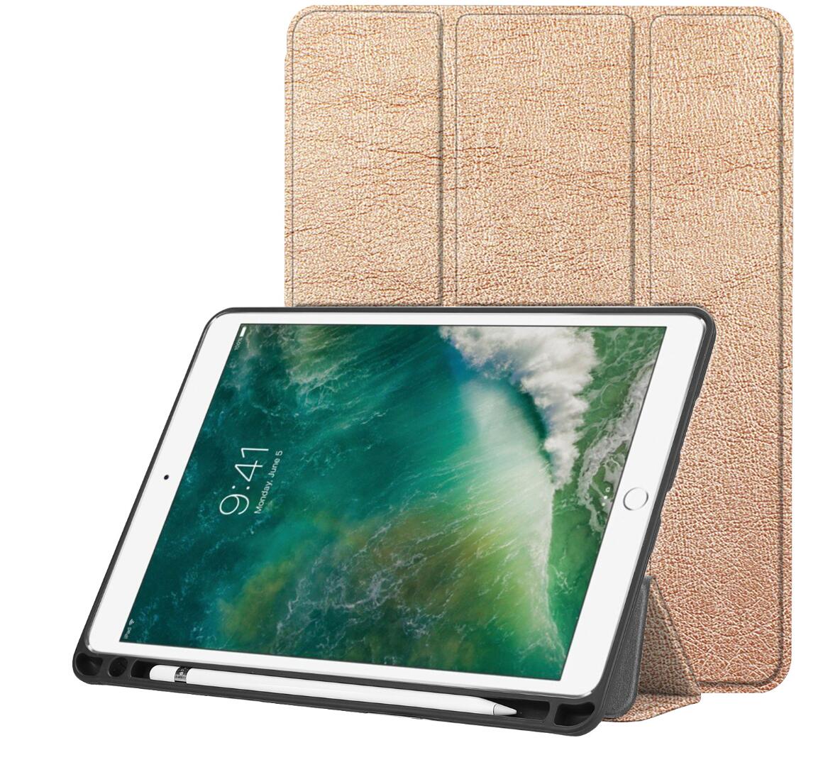 Soft TPU Combo Leather Apple iPad Pro 10.5 Case Tri-fold Stand