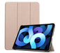 Tri-fold Caster Leather Apple iPad Air 4 Case Hard Shell Slim