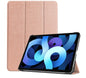 Tri-fold Caster Leather Apple iPad Air 5 Case Hard Shell Slim