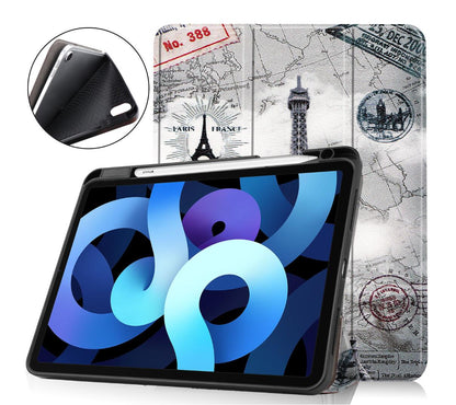 Soft TPU Combo Leather Apple iPad Air 4 Case Tri-fold Stand