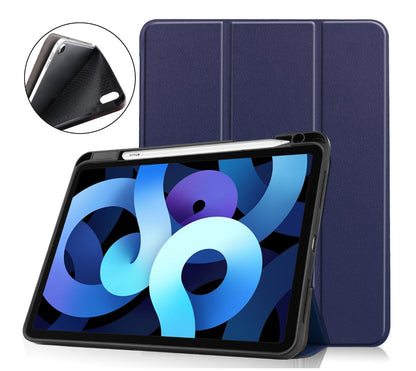 Soft TPU Combo Leather Apple iPad Air 5 Case Tri-fold Stand