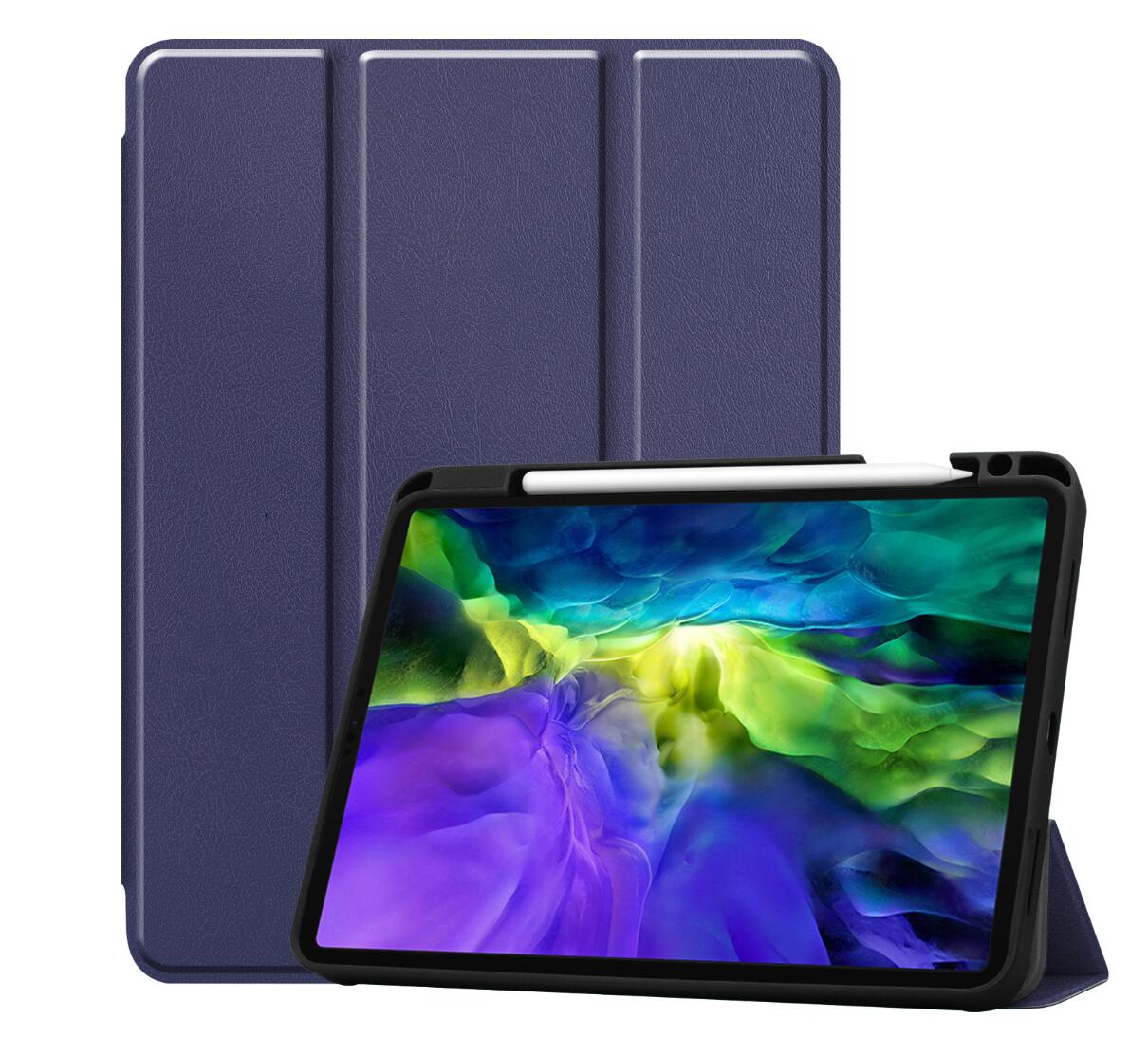 Soft TPU Combo Leather Apple iPad Pro 11 (2021) Case Tri-fold Stand