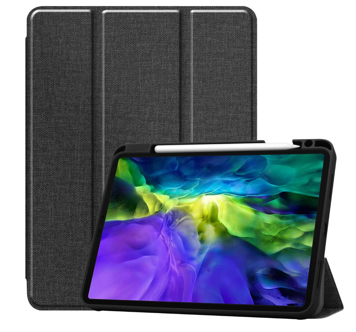 Denim Smart Foldable Stand Apple iPad Air 5 Case Leather