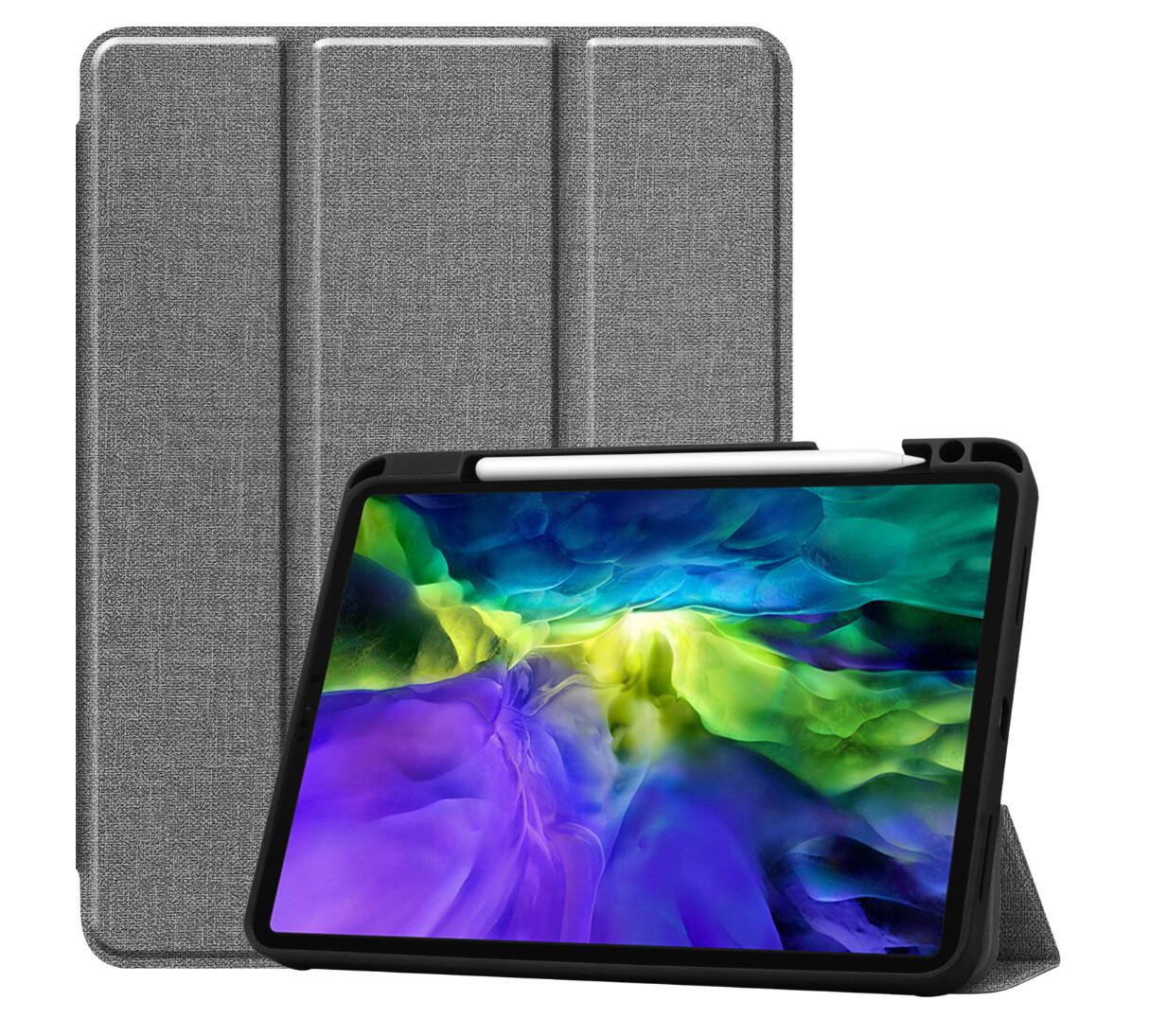 Denim Smart Foldable Stand Apple iPad Air 5 Case Leather