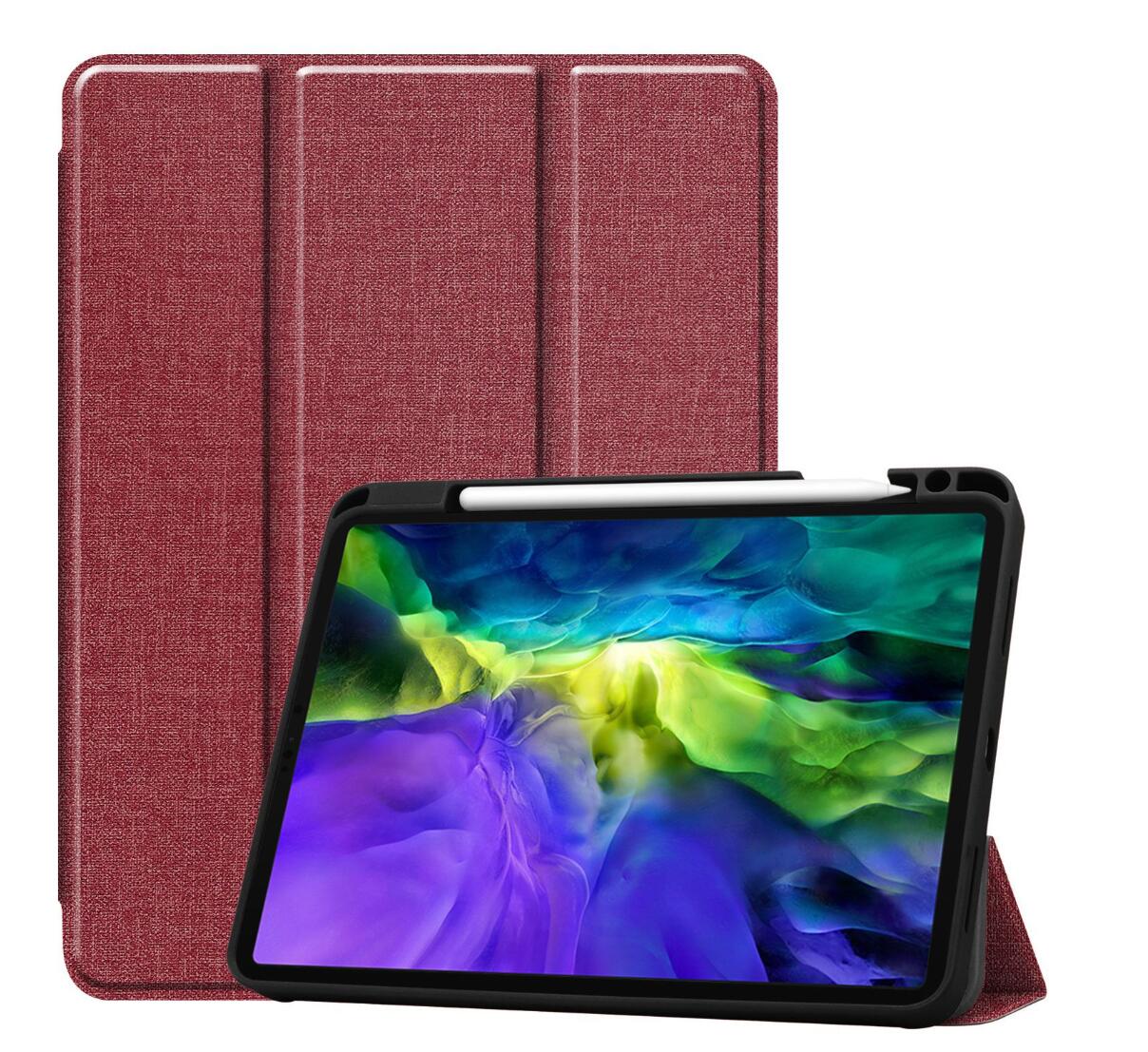 Denim Smart Foldable Stand Apple iPad Air 5 Case Leather