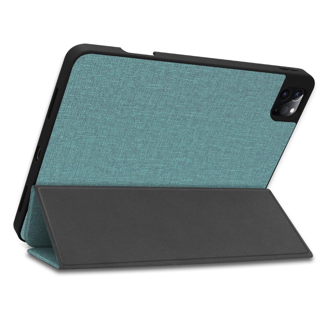 Denim Smart Foldable Stand Apple iPad Pro 11 (2020) Case Leather