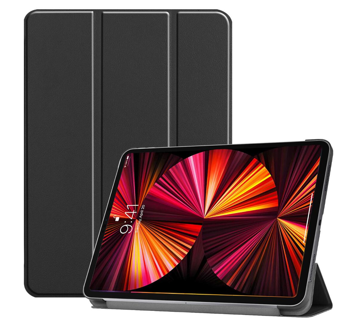 Tri-fold Caster Leather Apple iPad Pro 11 (2020) Case Hard Shell Slim