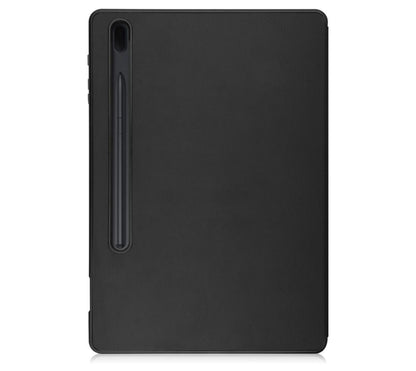 Soft TPU Combo Leather Samsung Galaxy Tab S8+ Case Tri-fold Stand