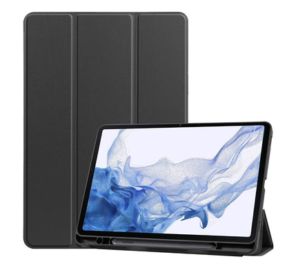 Soft TPU Combo Leather Samsung Galaxy Tab S8 Case Tri-fold Stand