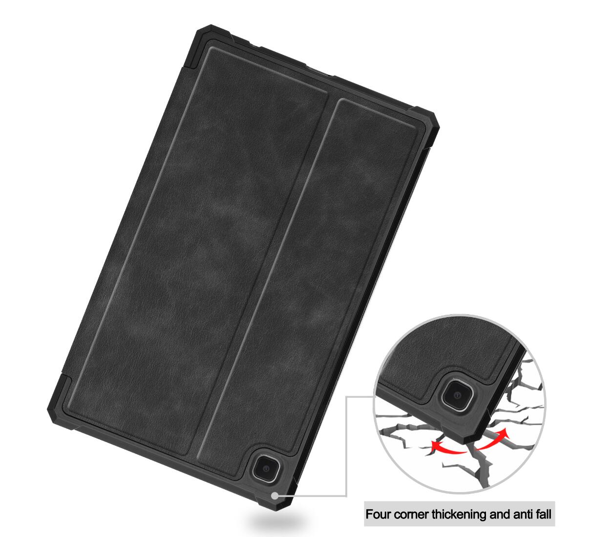 Cattlehide Leather Stand Samsung Galaxy Tab A7 Lite Case Folio