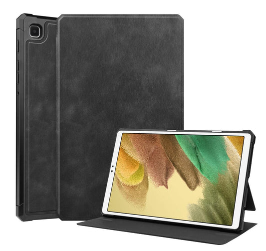 Cattlehide Leather Stand Samsung Galaxy Tab A8 Case Folio