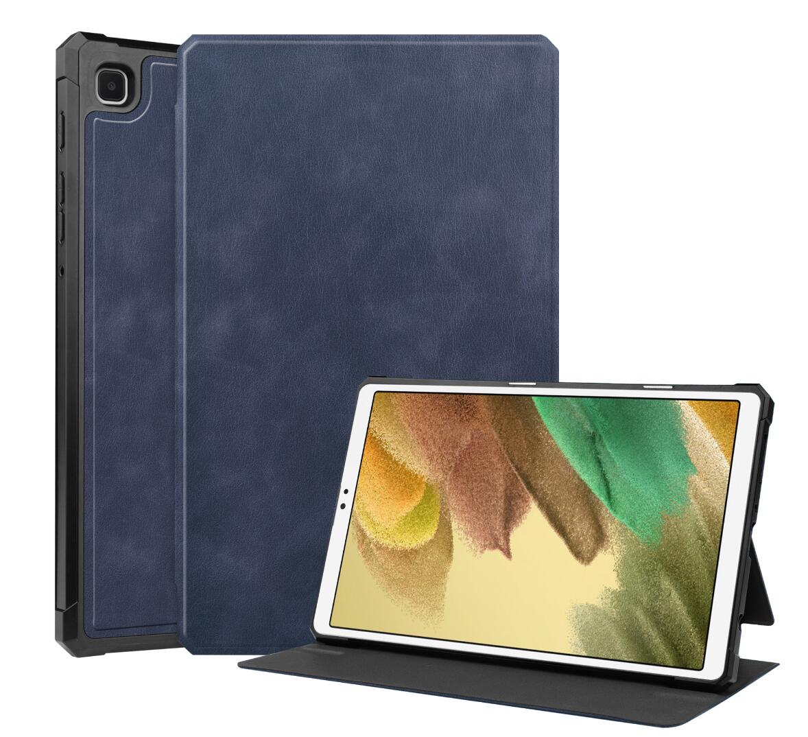 Cattlehide Leather Stand Samsung Galaxy Tab A8 Case Folio