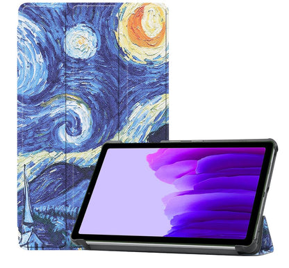 Tri-fold Caster Leather Samsung Galaxy Tab A7 Lite Case Slim