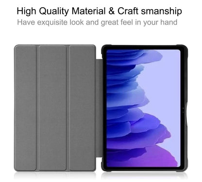 Soft TPU Combo Leather Samsung Galaxy Tab A7 Case Tri-fold Stand