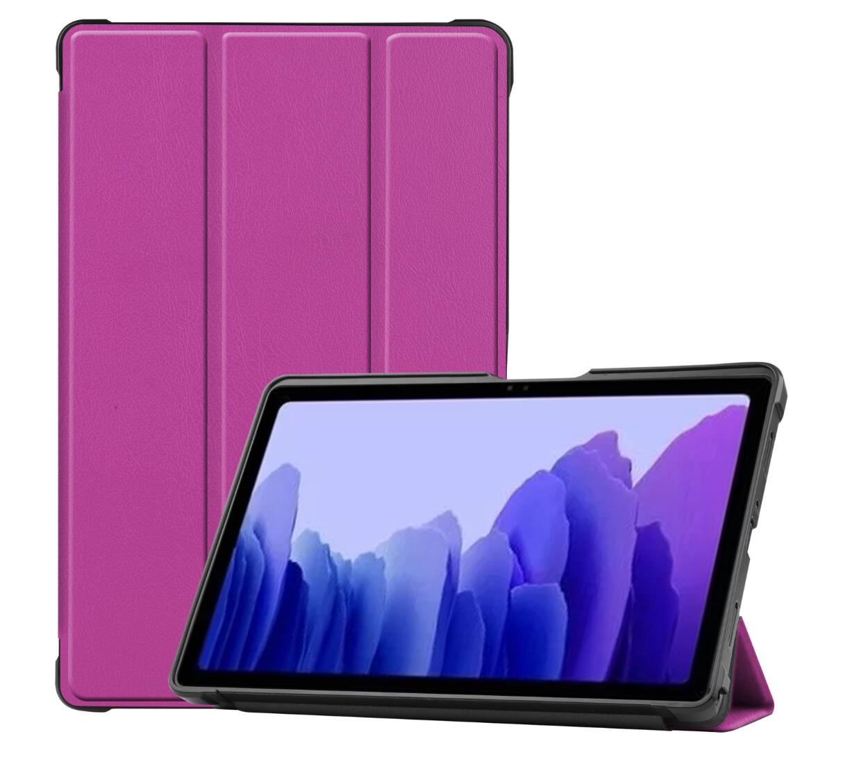 Soft TPU Combo Leather Samsung Galaxy Tab A7 Case Tri-fold Stand