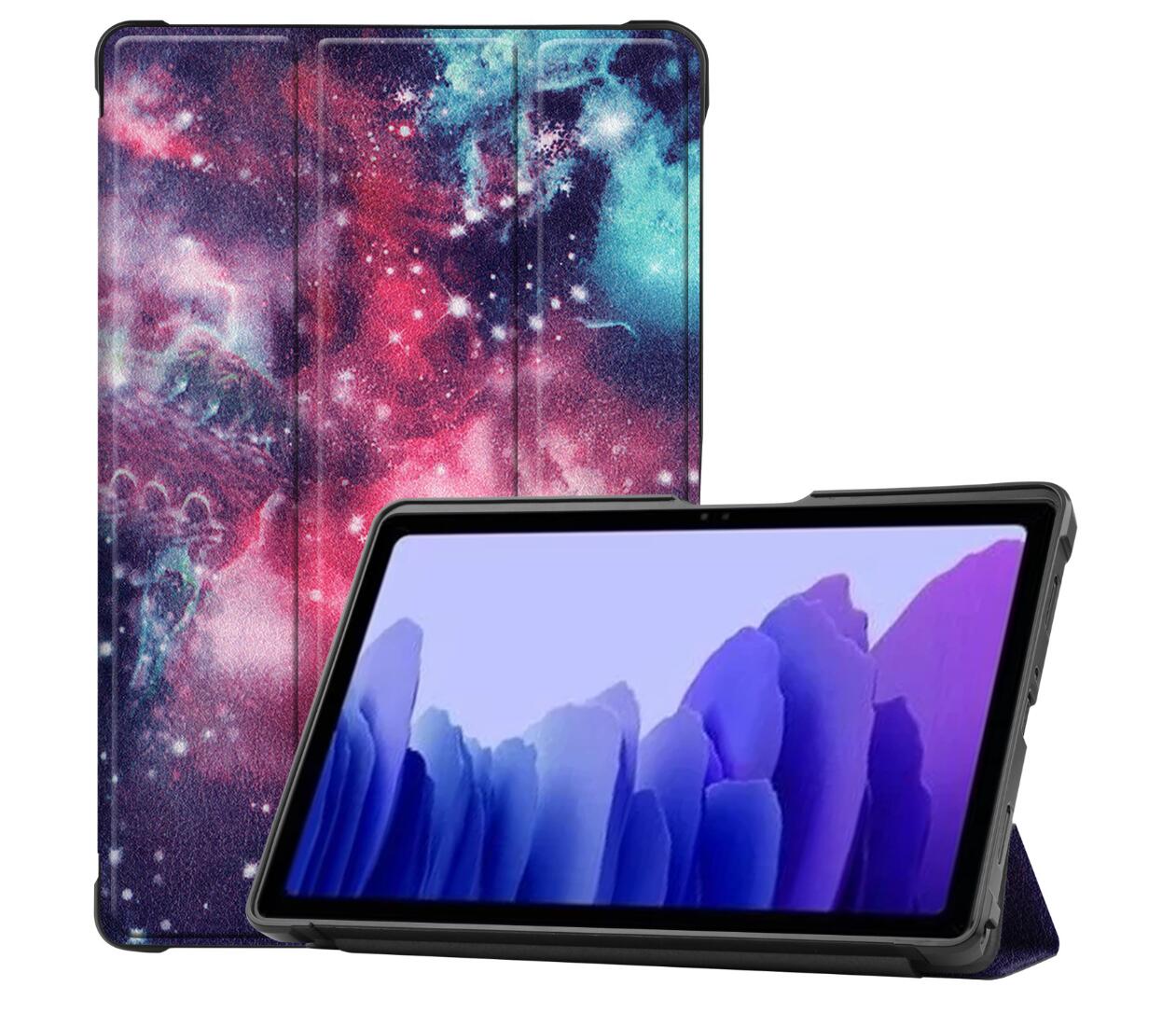 Soft TPU Combo Leather Samsung Galaxy Tab A7 Case Tri-fold Stand