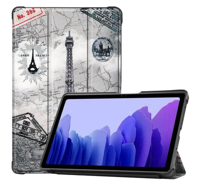 Soft TPU Combo Leather Samsung Galaxy Tab A7 Case Tri-fold Stand