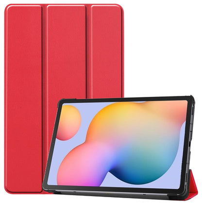 Tri-fold Caster Leather Samsung Galaxy Tab S6 Lite Case Shell Slim