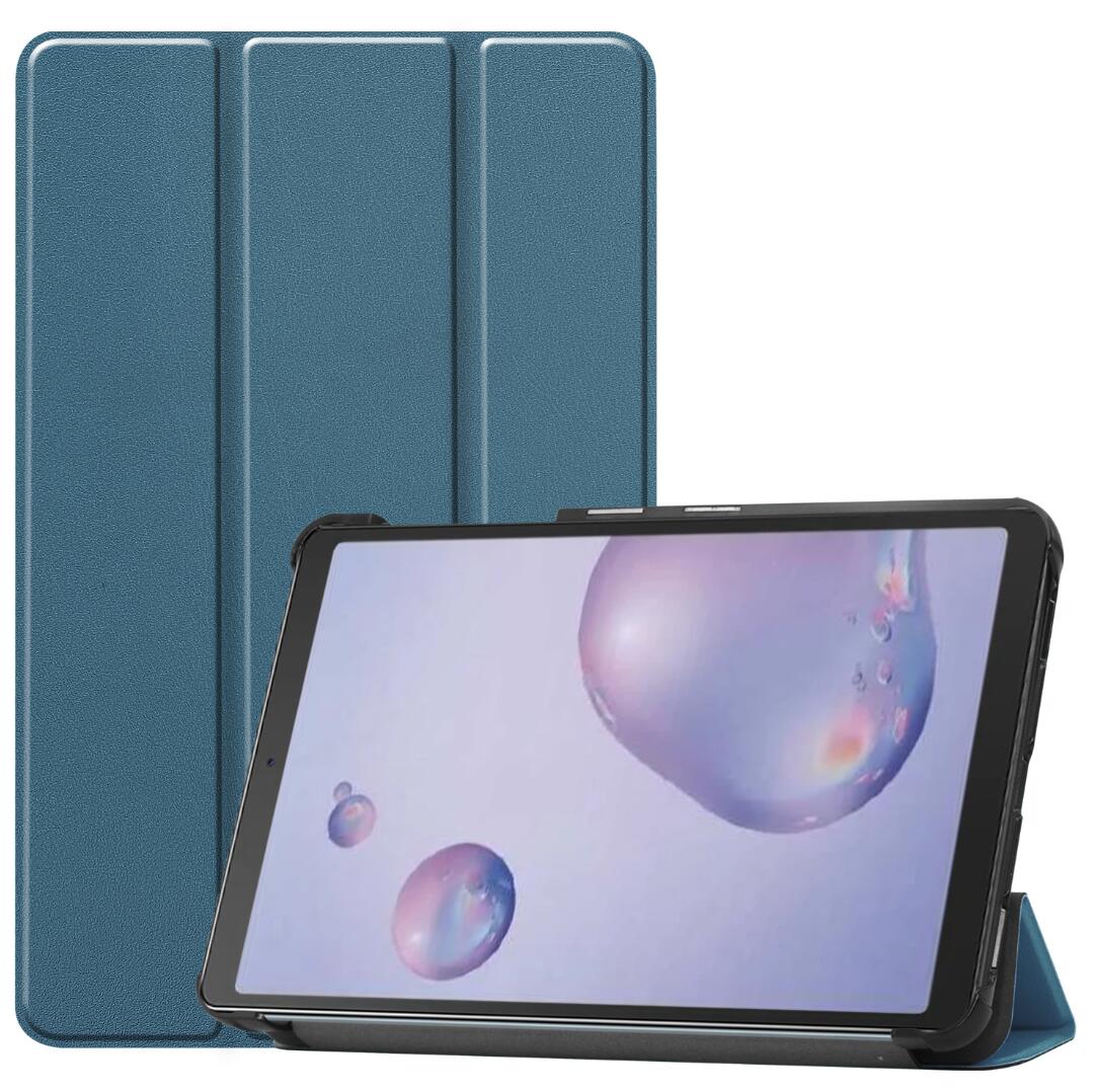 Tri-fold Caster Leather Samsung Galaxy Tab S6 Lite Case Shell Slim