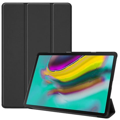 Tri-fold Caster Leather Samsung Galaxy Tab S5e Case Hard Shell Slim