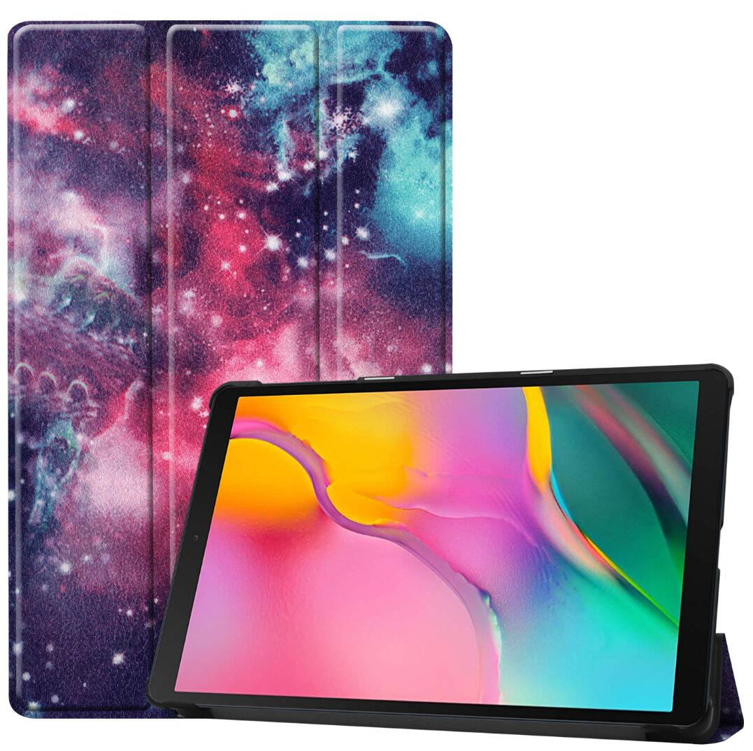 Tri-fold Caster Leather Samsung Galaxy Tab A 10.1 (2019) Case Slim