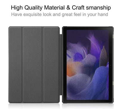 Soft TPU Combo Leather Samsung Galaxy Tab A8 Case Tri-fold Stand