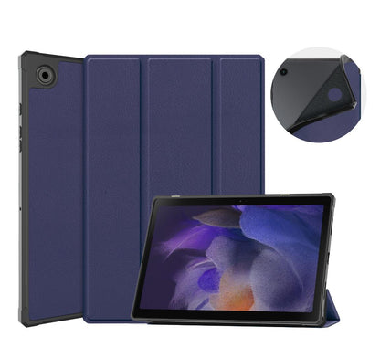 Soft TPU Combo Leather Samsung Galaxy Tab A8 Case Tri-fold Stand