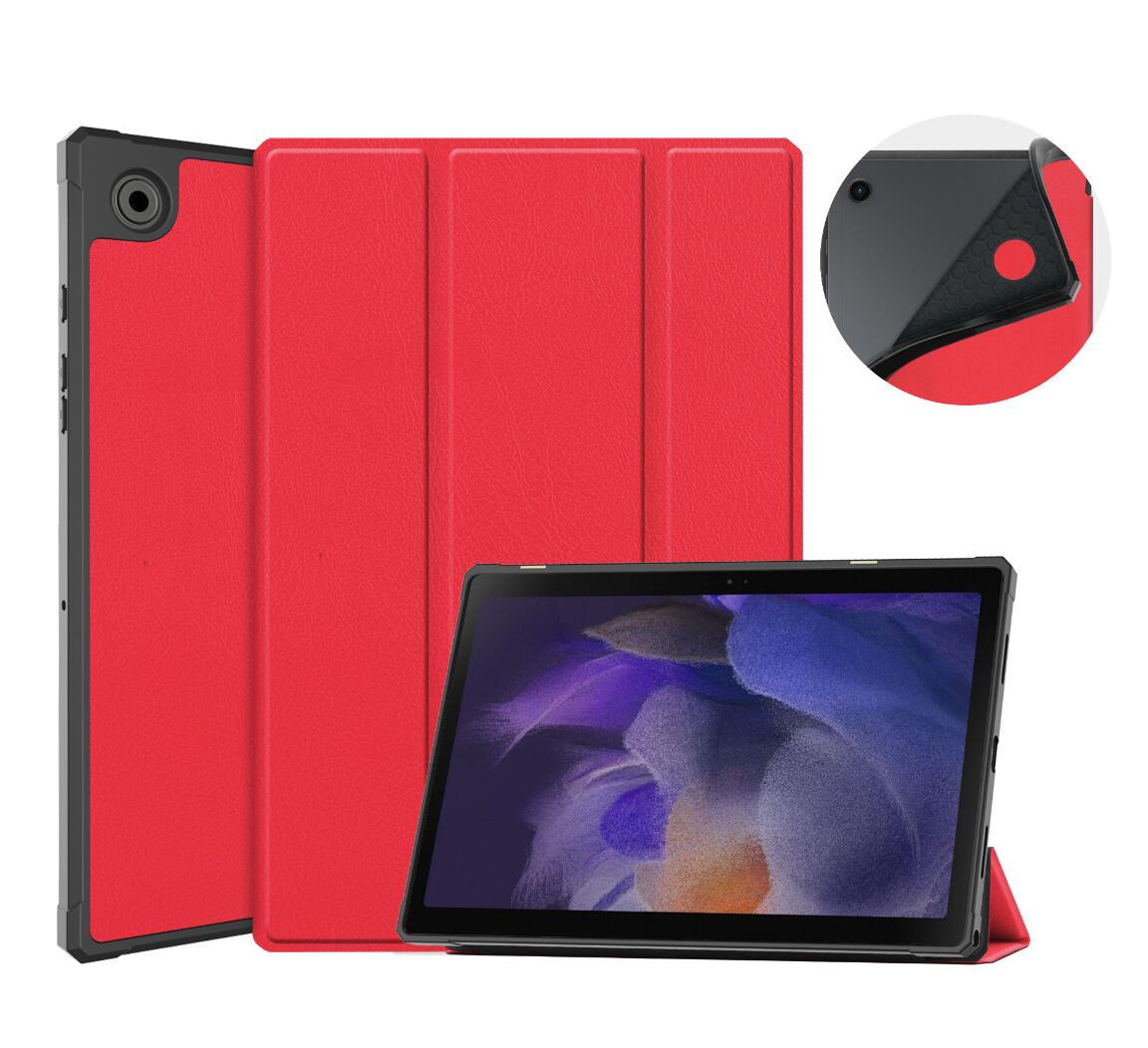 Soft TPU Combo Leather Samsung Galaxy Tab A8 Case Tri-fold Stand