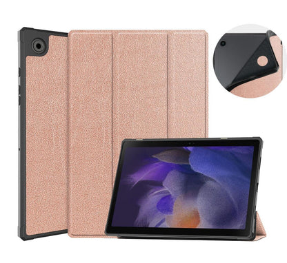 Soft TPU Combo Leather Samsung Galaxy Tab A8 Case Tri-fold Stand