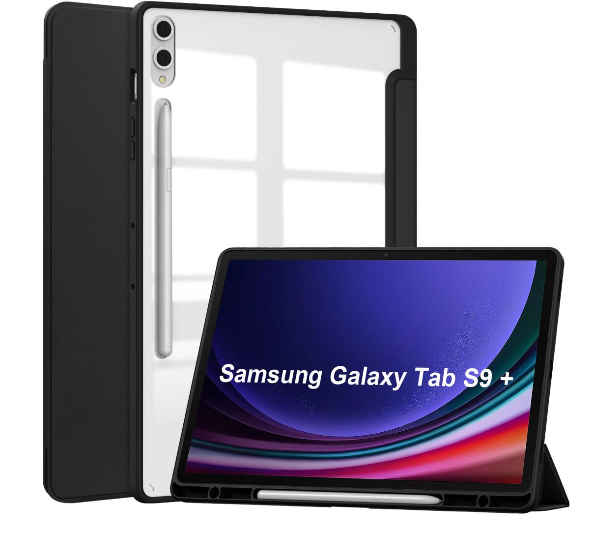 Acrylic Clear Samsung Galaxy Tab S9+ Case Ultra Slim