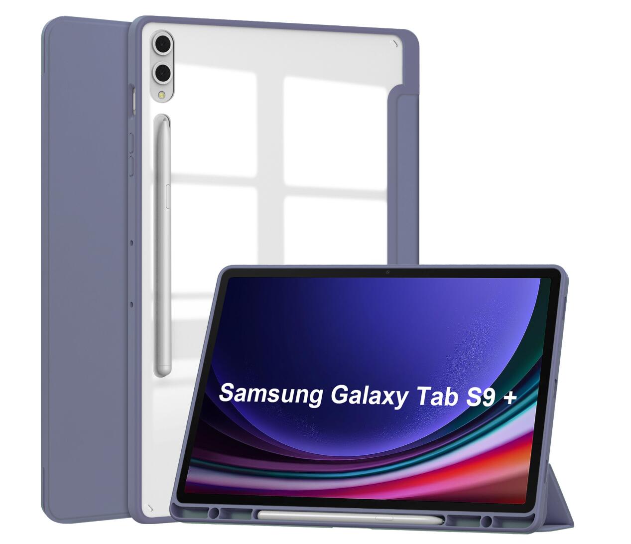 Acrylic Clear Samsung Galaxy Tab S9+ Case Ultra Slim