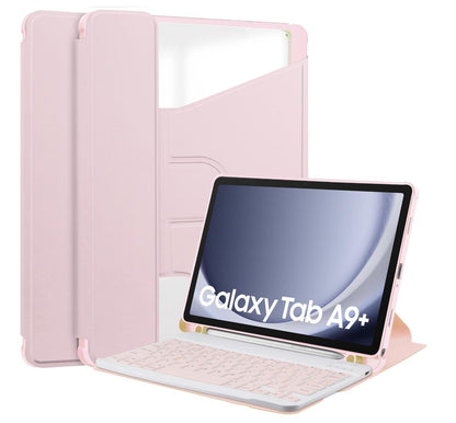 Acrylic Rotating Keyboard Samsung Galaxy Tab A9 Case Clear