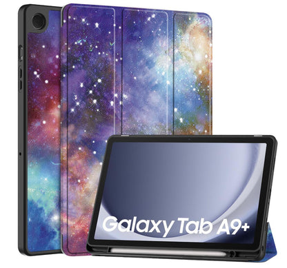 Soft TPU Combo Leather Samsung Galaxy Tab A9+ Case Tri-fold Stand