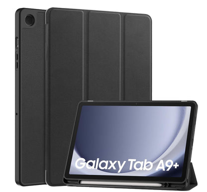 Soft TPU Combo Leather Samsung Galaxy Tab A9+ Case Tri-fold Stand