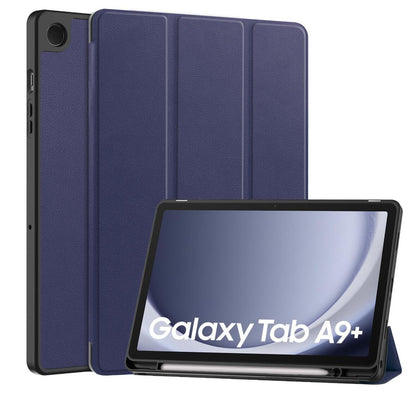 Soft TPU Combo Leather Samsung Galaxy Tab A9+ Case Tri-fold Stand