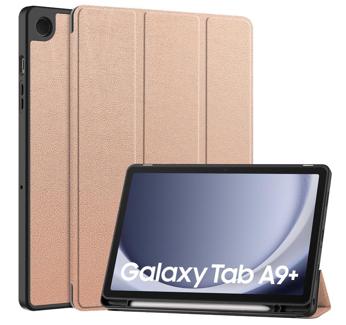 Soft TPU Combo Leather Samsung Galaxy Tab A9+ Case Tri-fold Stand