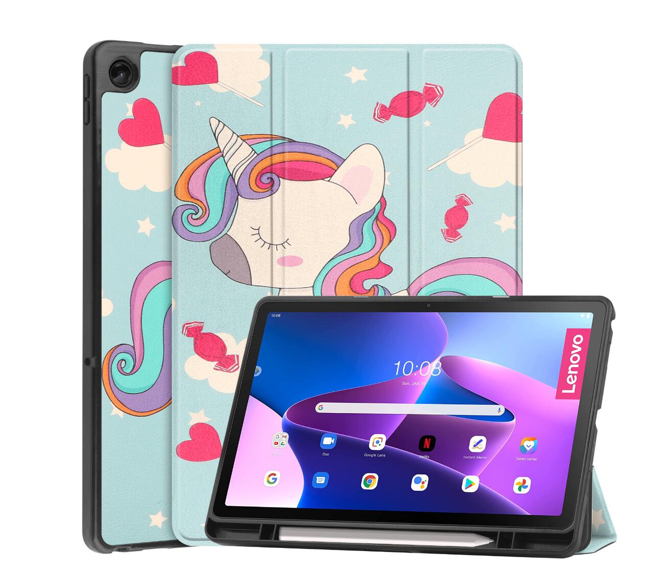 Soft TPU Combo Lenovo Tab M10 Plus (2022) Case Tri-fold Stand