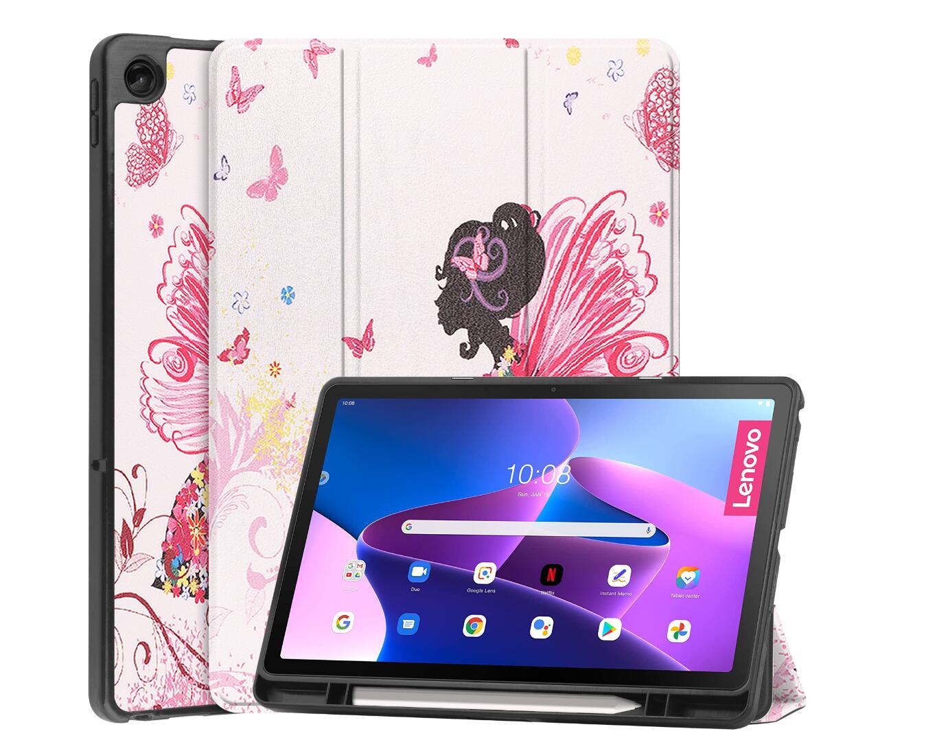 Soft TPU Combo Lenovo Tab M10 Plus (2022) Case Tri-fold Stand