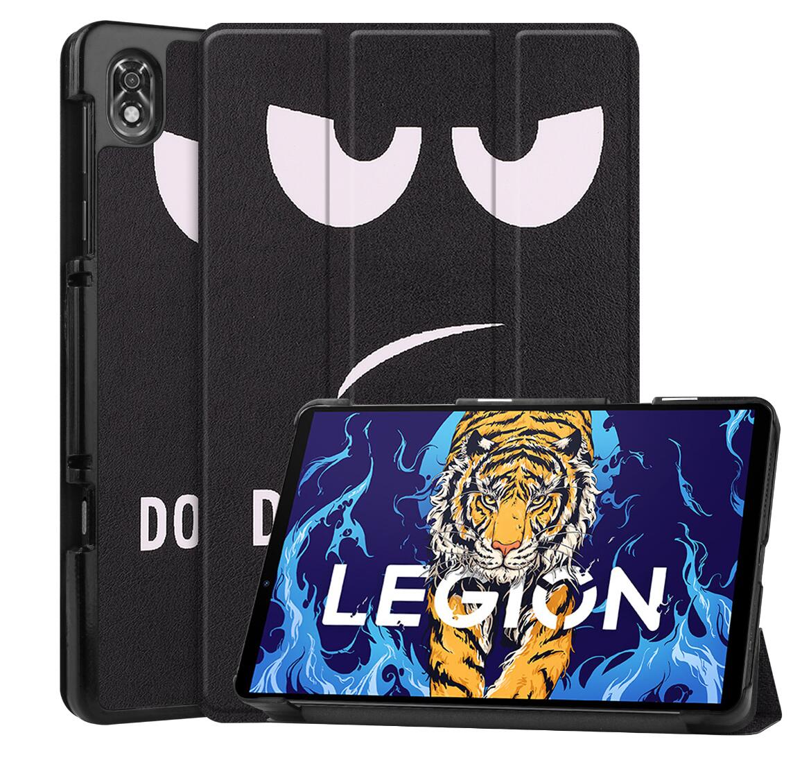 Tri-fold Caster Leather Lenovo Legion Y700 (2023) Case Hard Shell Slim