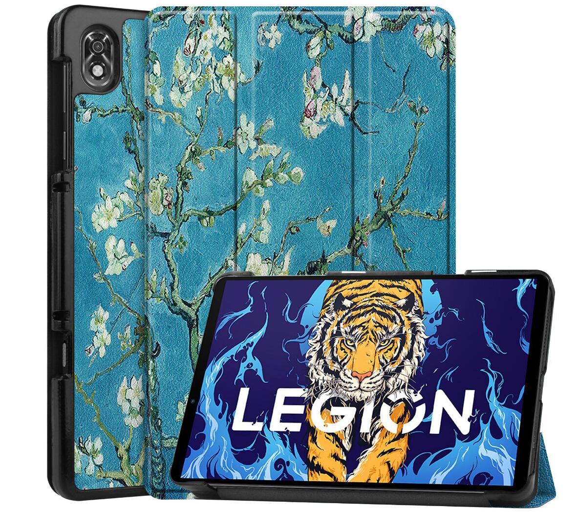 Tri-fold Caster Leather Lenovo Legion Y700 (2023) Case Hard Shell Slim