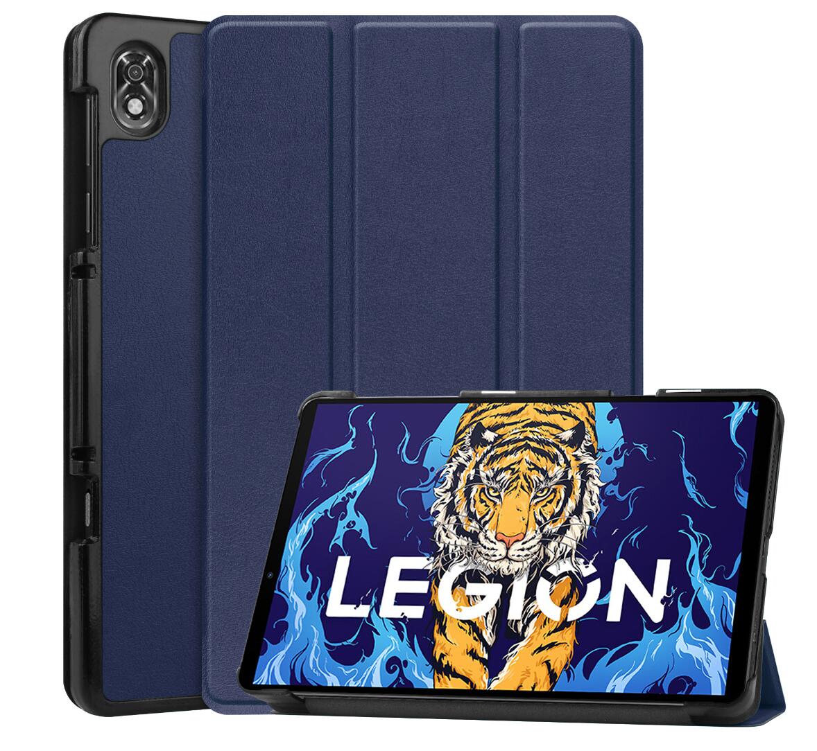 Tri-fold Caster Leather Lenovo Legion Y700 (2023) Case Hard Shell Slim