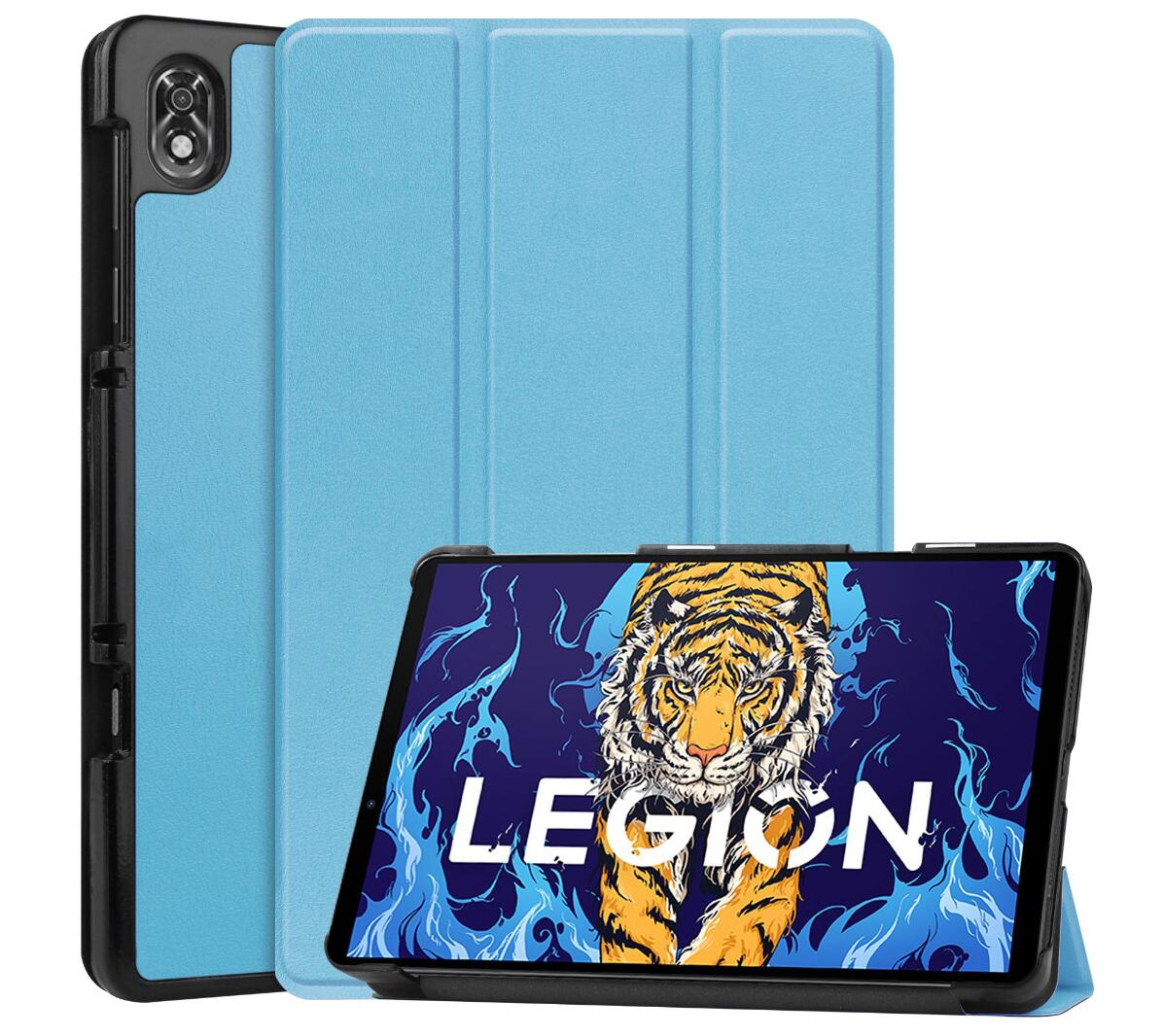 Tri-fold Caster Leather Lenovo Legion Y700 (2023) Case Hard Shell Slim