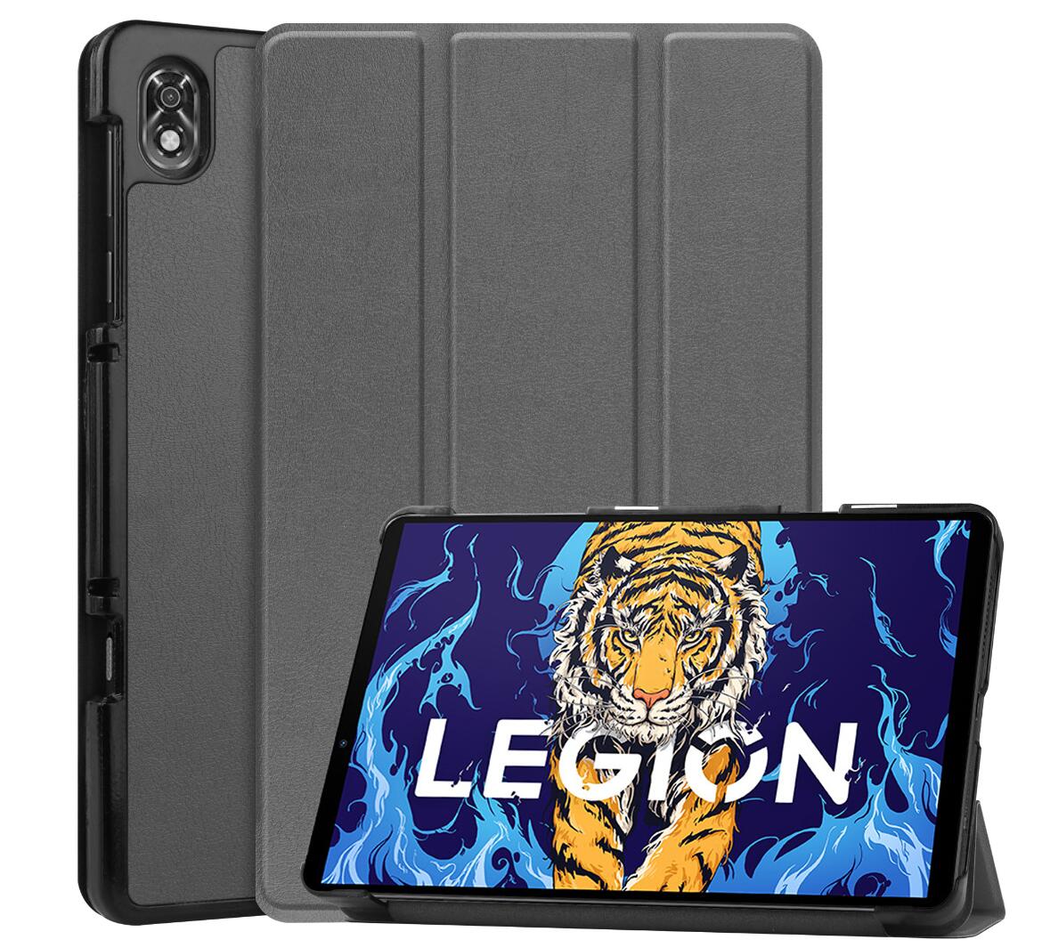 Tri-fold Caster Leather Lenovo Legion Y700 (2023) Case Hard Shell Slim