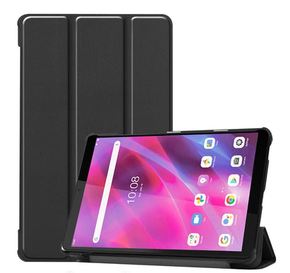 Tri-fold Caster Leather Lenovo Tab M8 (2021) Case Hard Shell Slim