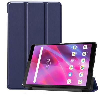 Tri-fold Caster Leather Lenovo Tab M8 (2021) Case Hard Shell Slim