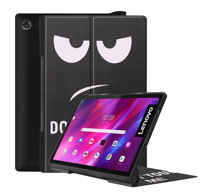 Tri-fold Caster Leather Lenovo Yoga Tab 11 (2021) Case Hard Shell Slim